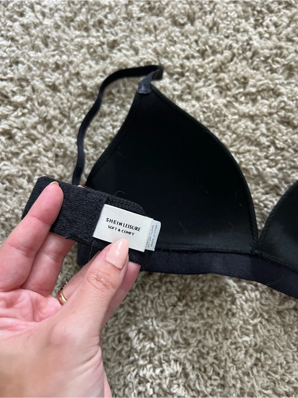 Never worn - black Ribbed Leisure Bra - Women's Intimates